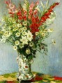 Bouquet of Gadiolas Lilies and Dasies Claude Monet Impressionism Flowers